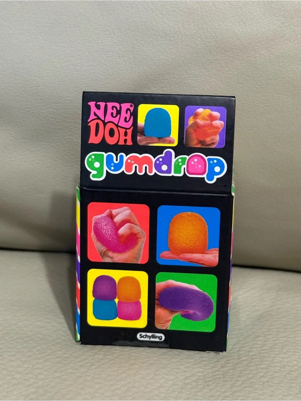 NEW Needoh Gumdrop BLUE Viral Schylling Squishy Super Solid Squish Authentic!